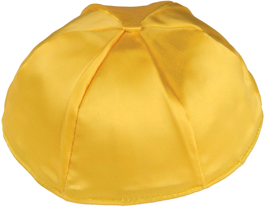 Gold Yellow Satin Kippah